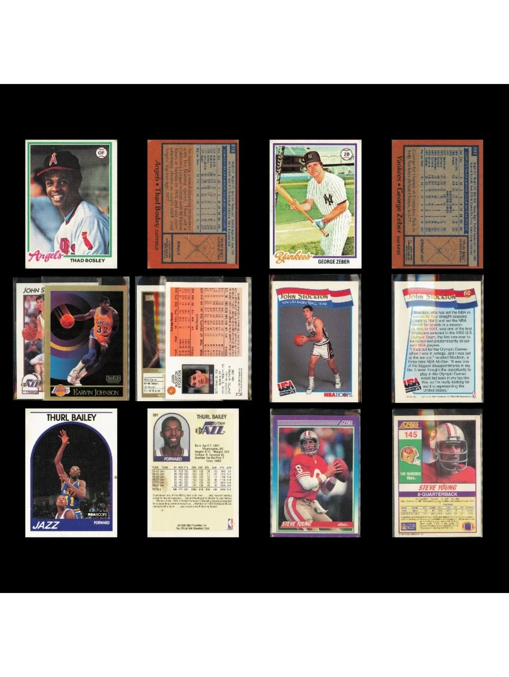 Vintage 105-Card HOF & Stars Lot Baseball Basketball Football NBA NFL MLB *READ*